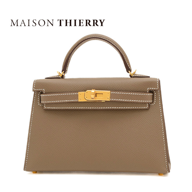 ケリー ミニ ドゥ 2 エプソン エトゥープ ゴールド金具 B刻印