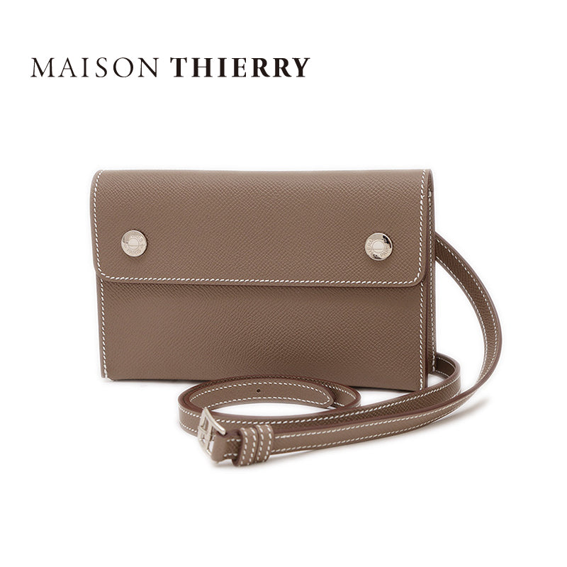 エルメス＊ナップショルダー＊エトゥープ エルメスナップ トゥーゴー ショルダーバッグ エプソン エトゥープ K